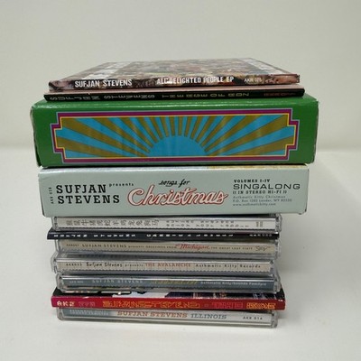 Huge Sufjan Stevens 11-CD Lot- Silver & Gold, Illinois, Carrie & Lowell, Adz etc