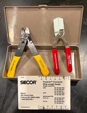 Lot of 3 Fiberoptic Tools - Clauss Stripper 203 - Ripley Miller - Siecor Gauge