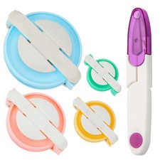 Pompom Makers 4 Size, Wool Craft Tool, DIY Yarn Weaver, Scissors Included