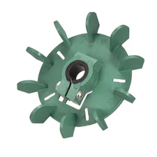 10 Impeller Plastic Motor Fan Vane Heat Dissipation Vane 11.5-12mm ID Green