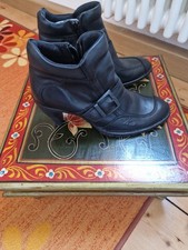 Camel active Damen Stiefeletten Leder Schwarz...