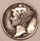 1929-P Mercury Dime - Fine - 3416ED FREE SHIPPING