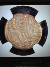 Roman Empire House of Constantine Bi Reduced Nummus Licinius II AD 317 324 NGC