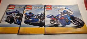 LEGO CREATOR Race Rider Set 6747 Complete 3 In 1 Motorcycle Bike Retired