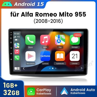 Carplay Für Alfa Romeo Mito 2008-2019 Autoradio GPS Navi WIFI BT DAB+ SWC 1+32GB