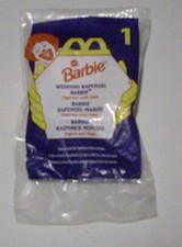 McDonald's Happy Meal Toy 1996 Wedding Rapunzel Barbie Figurine with Base 1