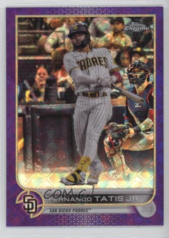 2022 Chrome Logofractor Edition Purple Refractor 140/250 Fernando Tatis Jr 02wb