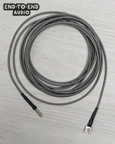 Technics Turntable Ground Wire | 'Bullet' Style Plug | 18 AWG Wire, Paracord