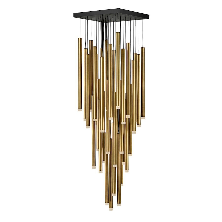Fredrick Ramond Harmony 36 Light Chandelier, Heritage Brass - Lighting