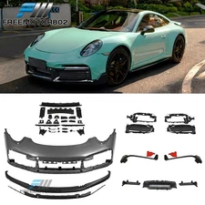 For 12-19 Porsche 911 (991 To 992) Turbo SD Style Front Bumper Conversion w/ DRL
