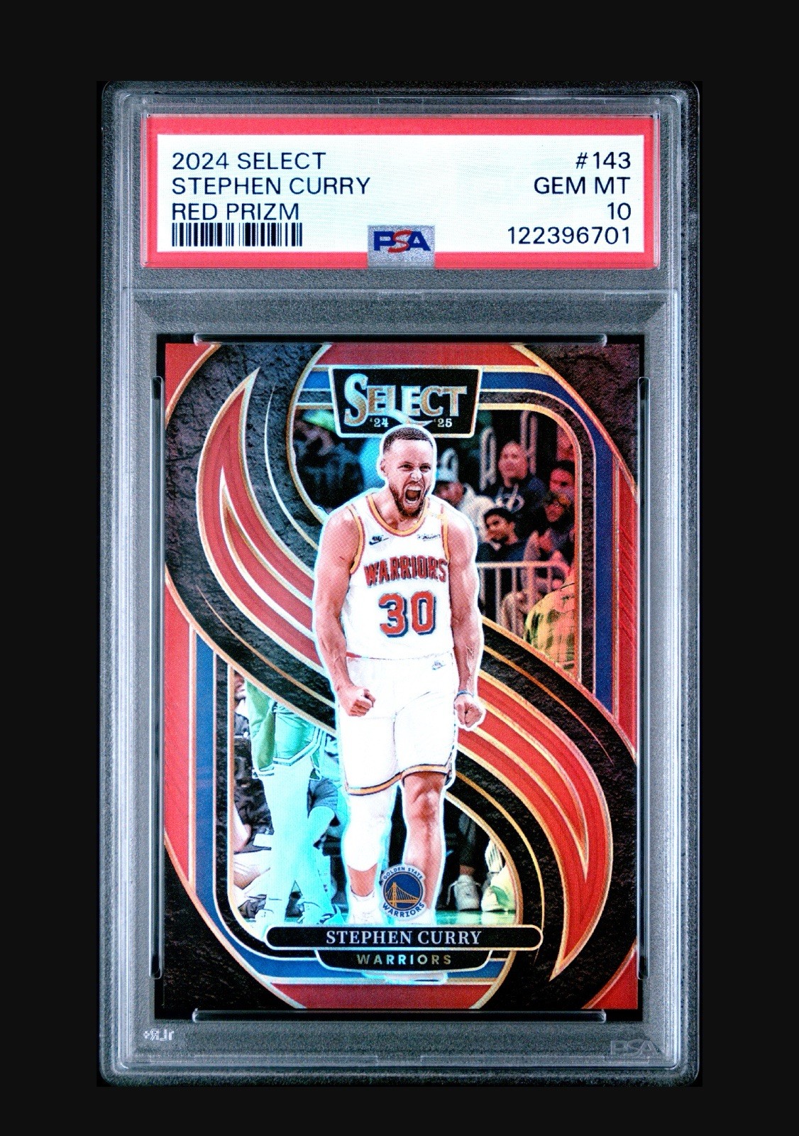 Panini Select 2024-25 - Premier Level Stephen Curry #143 Red Prizm/199 PSA 10