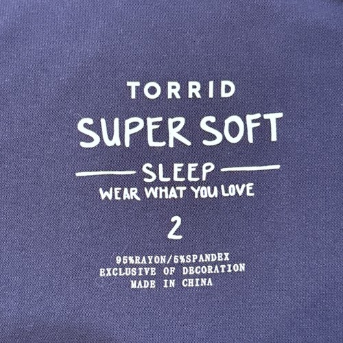 Torrid Women Super Soft Cami Sleep Dress Skeleton on Surfboard Plus Sz 2 - Picture 6 of 8