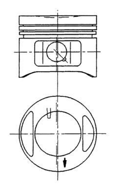 Kolben Kolbenschmidt 94910700 FüR Autobianchi Passend FüR Fiat Lancia-image