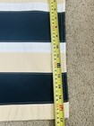 Lot of 5 NAUTICA Button Tab Valance Curtain Khaki Navy Stripe 41”x 17” — photo 8