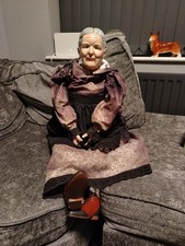 Very Large Vintage Porcelain Doll Signed by Artist