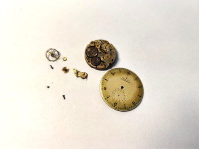 Rolex Chronometre Uhrwerk mit Zifferblatt.Ref.6744 Cal.2030.Wasserschaden