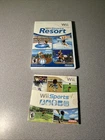 Wii Sports and Wii Sports Resort Lot Bundle. Tested, Working.