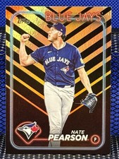 2024 Topps Update NATE PEARSON Toronto Blue Jays US40 Black And Orange Holiday