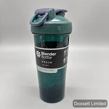 BlenderBottle Pro Shaker Bottle 28oz Odor Resistant Dark Green Protein Mixer