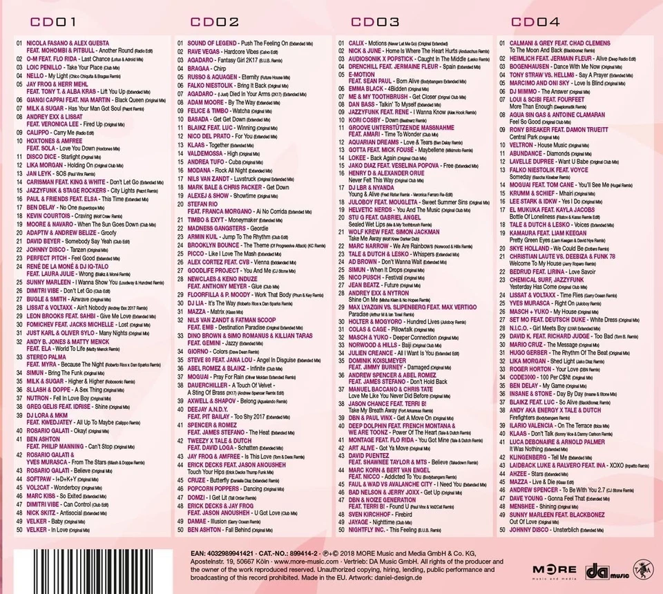 HOUSE MUSIC - TOP 200 - The Ultimate Megamix Vol.16 -  4 CDs -  NEU in Folie - Bild 2 von 2