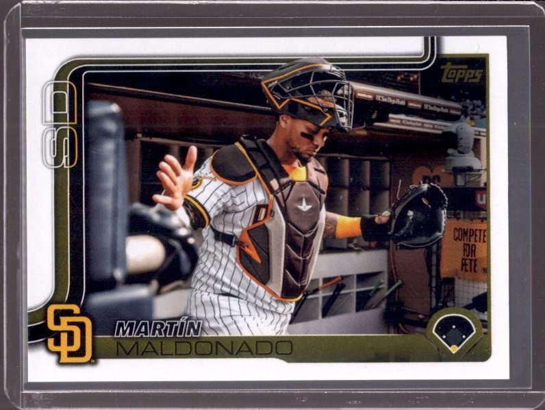 MARTIN MALDONADO 2025 Topps Update #US76 Golden Mirror SSP Variation Short Print