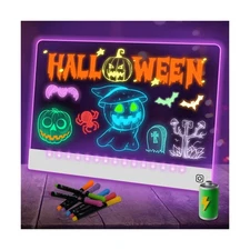 LED Note Board with 7 Colors, Rechargeable Doodle Led Drawing Board... Fast Ship