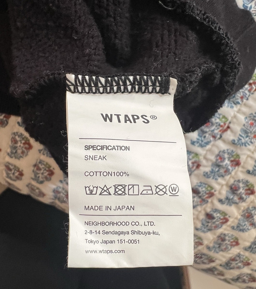WTAPS Urban Territory Sneak Sweatshirt - Black - Sz 04 XL Japanese