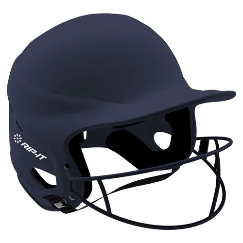 RIP-IT Vision Pro XL Granatowy Matowy Fastpitch Softball Kask battingowy z maską Fabrycznie nowy z metką