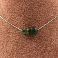 A Bijoux Collier 2 Perlen TüRkis Afrika 8 Mm Kette