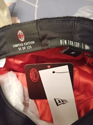 A.C. Milan Herbert Kilpin schwarze Zeitungsjungenmütze (Limited Edition 31/125)