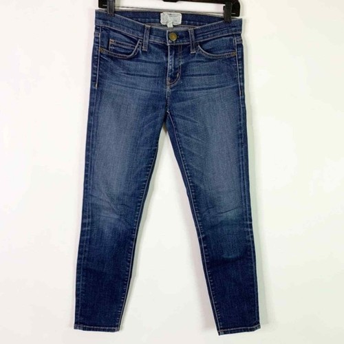 Jeans Current/Elliot 26 The Stiletto Tavern skinny lavaggio scuro elasticizzato vita media - Foto 2 di 5