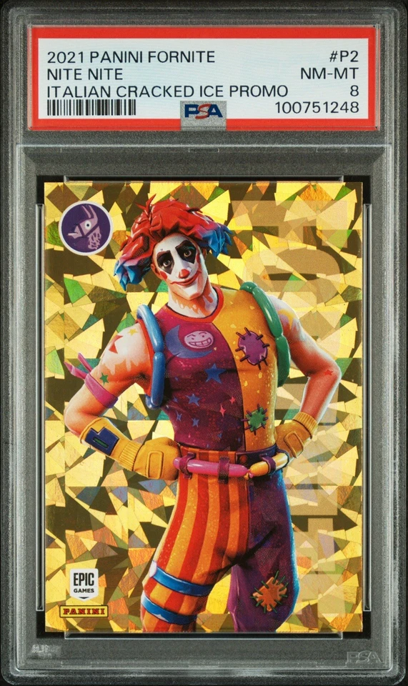 Very Rare 2021 Panini Fortnite Series 3 Complete PSA Italian Promo Set SSP Italy - Image 4 of 4