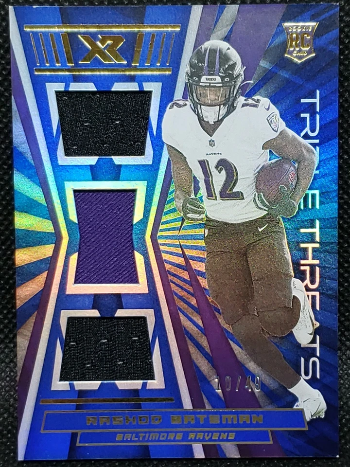 2021 Panini XR Rookie Triple Threats Materials /49 /75.  You Pick!! - Image 4 of 4