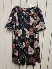 ROZ&ALI SIZE 22 FLORAL PRINT DRESS  C19