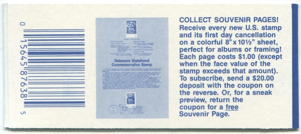 Scott BK156 (1 - 2276a) - Flag/Fireworks - 20 22¢ Stamps - Multiple Positions - Image 2 of 4