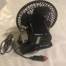 12V Dashboard Oscillating Vehicle Car Van Truck Home Desk Clip-On Fan