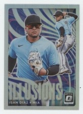 Isan Diaz 2020 Donruss Optic HOLO SILVER PRIZM ILLUSIONS Rookie #OI-4 MARLINS