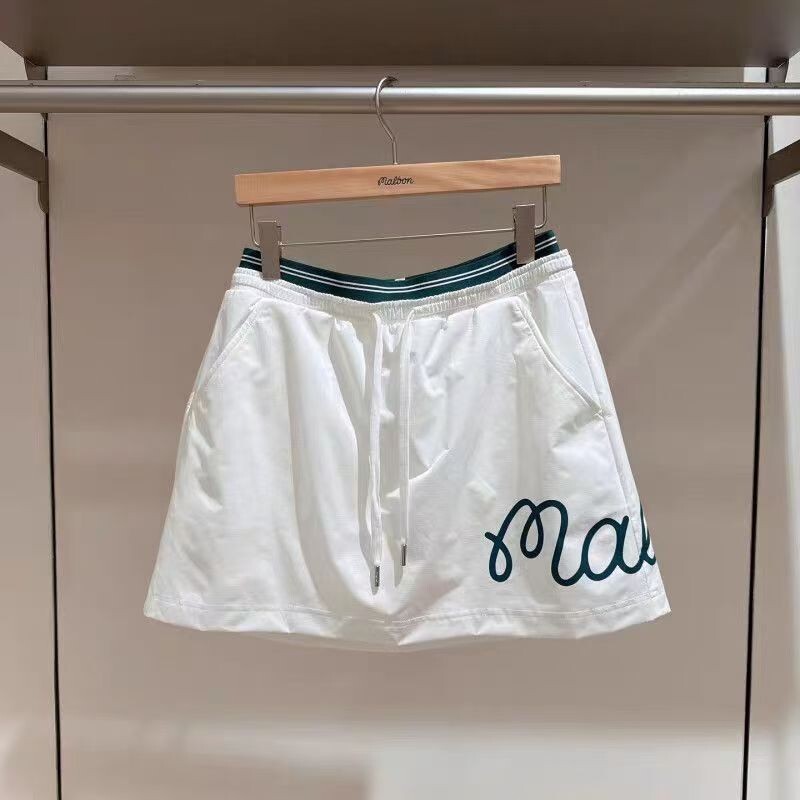 ◆Malbon Golf◆ Wrap Skirt Look Shorts WHITE WOMAN Malbon Kate Golf Skirt White - SU23 Women – Golfio