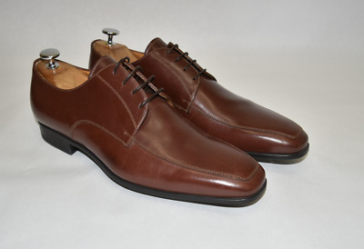 New! Santoni 'Prichard' Apron Toe Derby Brown Size 9.5 EE Brown MSRP $550 DD502A
