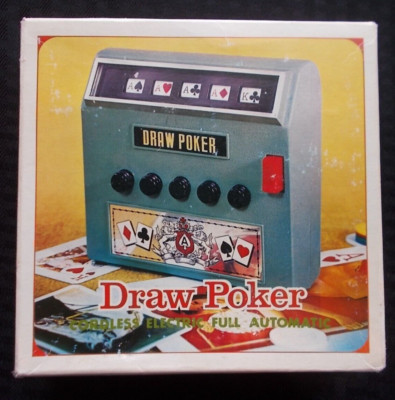 Vintage Draw Poker 1971 Waco Japan Cordless Electric Full Automatic-collectable