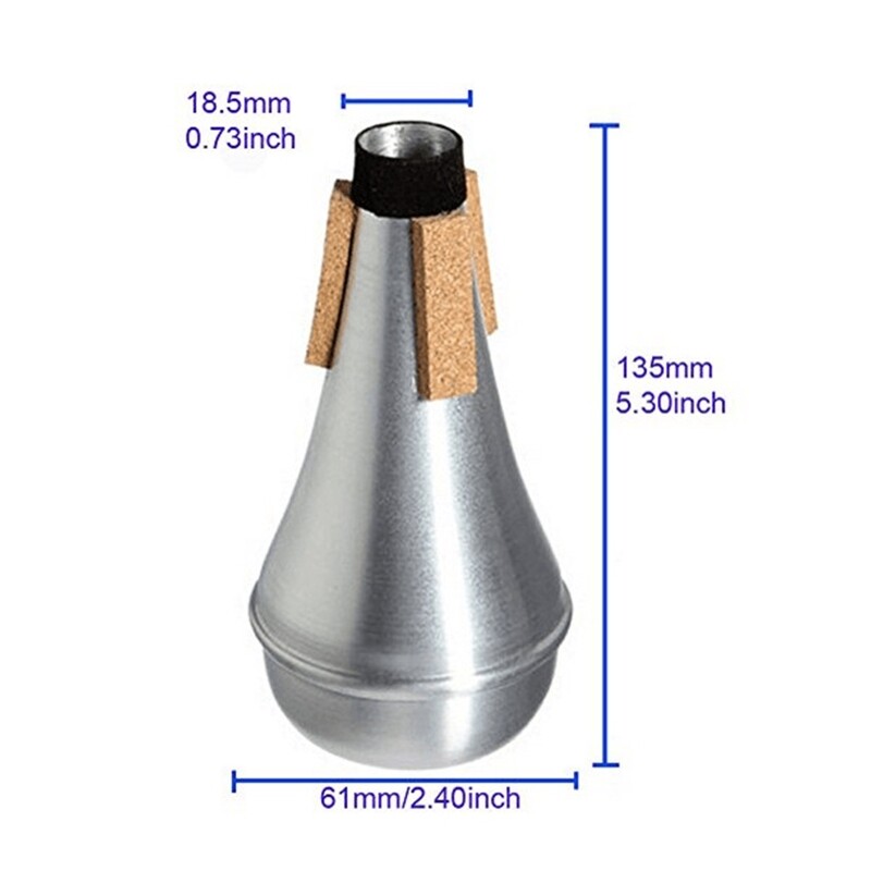 Aluminum Alloy Trumpet Silencers Mute for Music Lover Mute for Trumpet