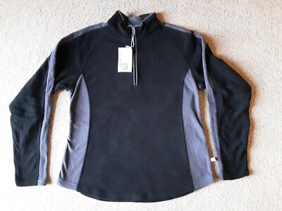 North End Ladies Polartec Fleece Jacket In Black/Lead. Size Large NEW w Tags