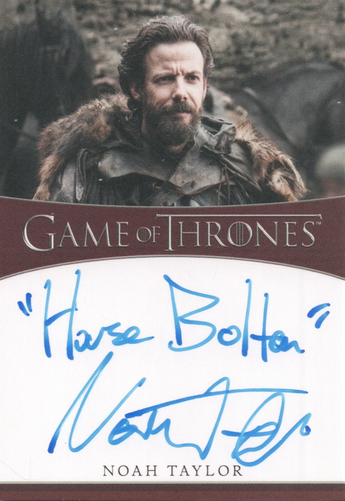 Game of Thrones Iron Anniversary Noah Taylor Autograph Card