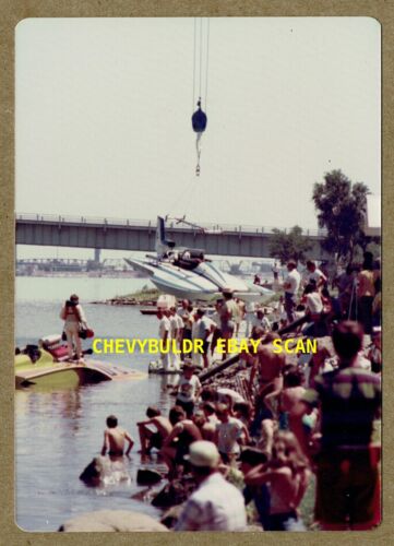 1975 U-81 Miss Shenandoah Hydroplane Vintage Race Pits Photograph Tri-Cities Wa