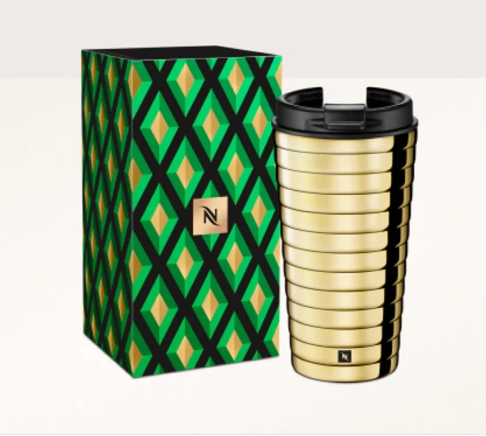 Nespresso x Chiara Ferragni Limited Edition Nomad Travel Mug Tumbler, Neu  OVP