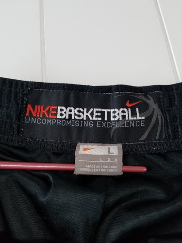 Nike Basketball Shorts Shiny Textured Black Pockets Size Large - Picture 7 of 11