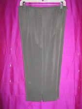 AUGUST SILK LABEL, GREEN SILK SHORTS, SZ. M., W. SIDE ZIPPER