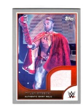 WWE Tyler Breeze 2016 Topps RTWM Event Used Shirt SILVER Relic Card SN 18 of 25