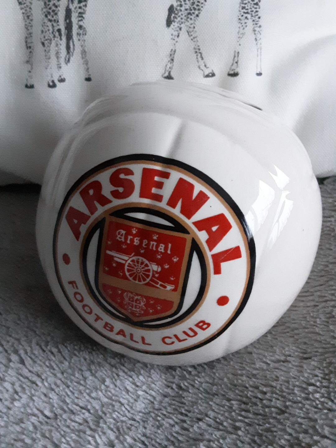 Vintage 1960s/70s Arsenal Fc Memorabilia Crest Football Shaped Money Box RARE!! eBay