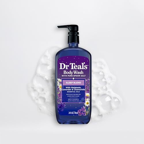 Dr Teal's Body Wash with Pure Epsom Salt, Sleep Blend with Melatonin